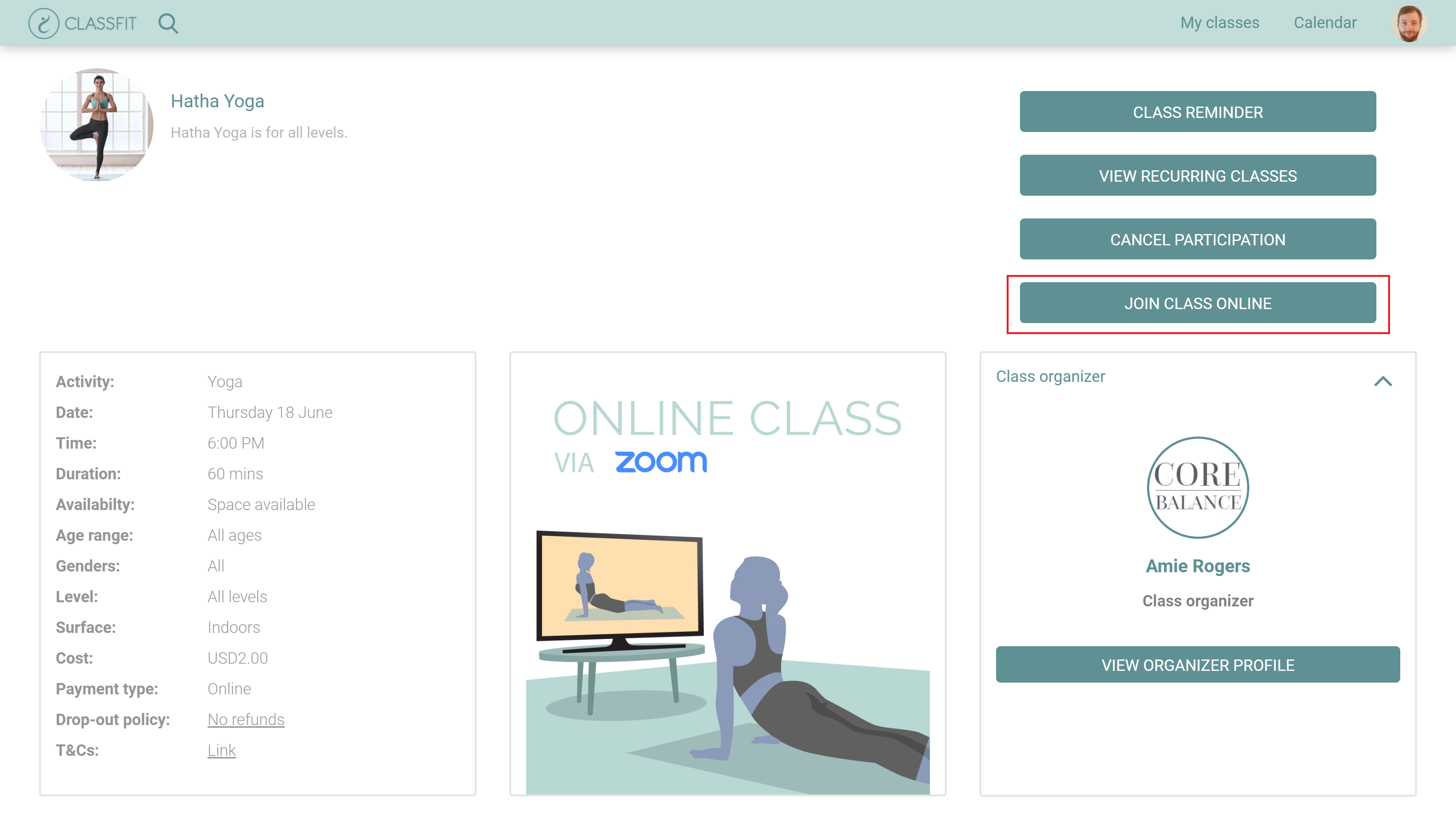 How to join Zoom classes ClassFit